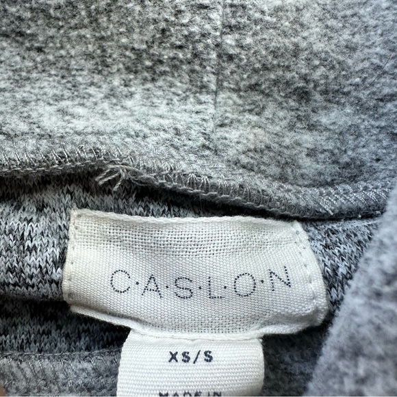 CASLON GREY KNIT TURTLENECK  OVERSIZED PONCHO SWEATER - XS/S - Picture 9 of 10